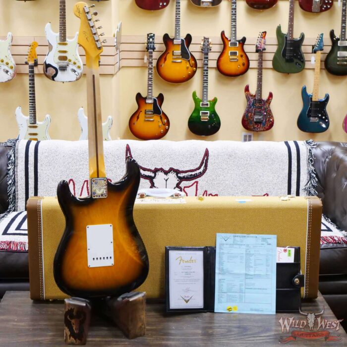 Fender Custom Shop Eric Clapton Signature Stratocaster Maple Fingerboard Journeyman Relic 2-Color Sunburst - Image 9