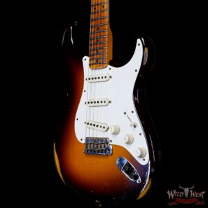 Fender Custom Shop Limited Edition Fat 50s Stratocaster Relic Wide Fade Chocolate 2-Color Sunburst - Image 2