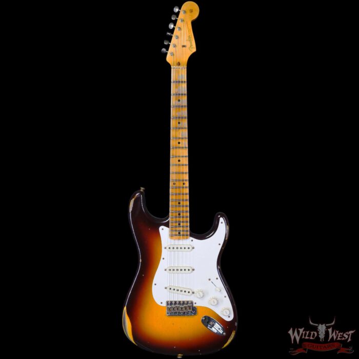 Fender Custom Shop Limited Edition Fat 50s Stratocaster Relic Wide Fade Chocolate 2-Color Sunburst - Image 3