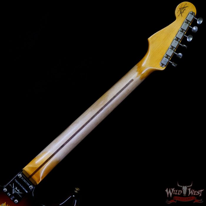 Fender Custom Shop Limited Edition Fat 50s Stratocaster Relic Wide Fade Chocolate 2-Color Sunburst - Image 5