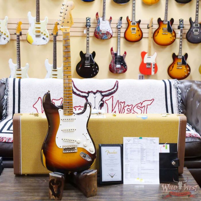 Fender Custom Shop Limited Edition Fat 50s Stratocaster Relic Wide Fade Chocolate 2-Color Sunburst - Image 6