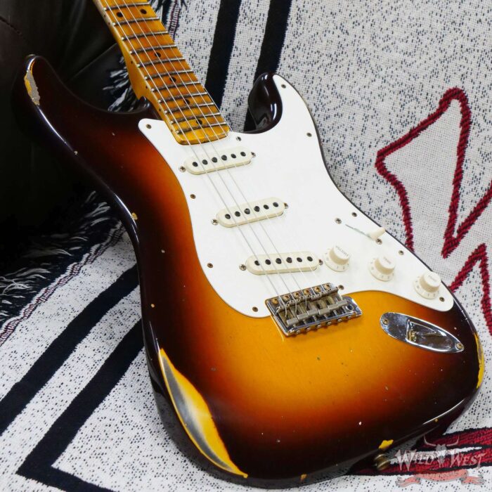 Fender Custom Shop Limited Edition Fat 50s Stratocaster Relic Wide Fade Chocolate 2-Color Sunburst - Image 8