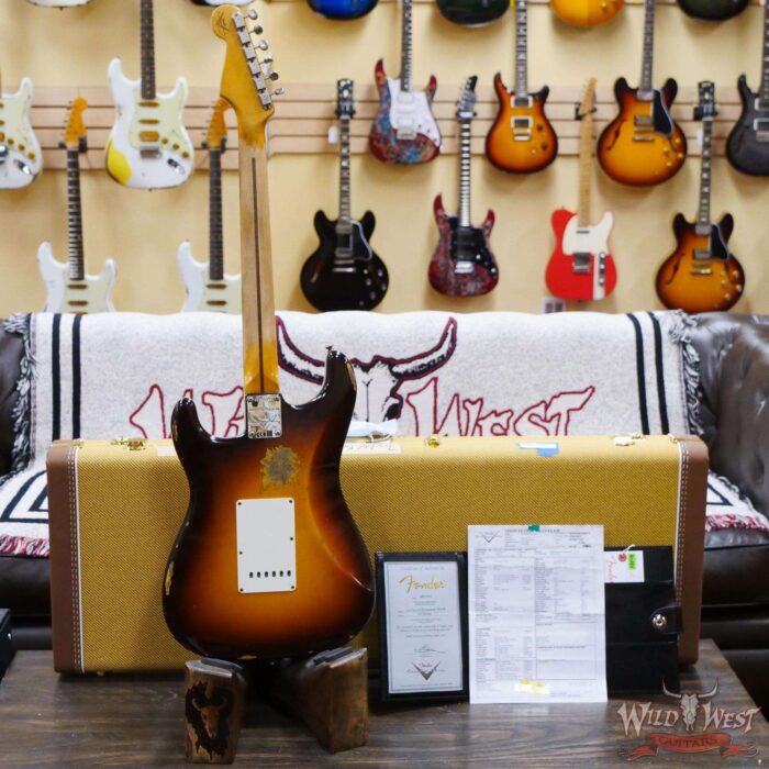 Fender Custom Shop Limited Edition Fat 50s Stratocaster Relic Wide Fade Chocolate 2-Color Sunburst - Image 10