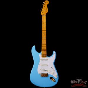 Fender Custom Shop 1959 Stratocaster Birdseye Maple Neck NOS Daphne Blue with Gold Hardware - Image 3