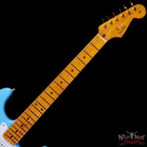 Fender Custom Shop 1959 Stratocaster Birdseye Maple Neck NOS Daphne Blue with Gold Hardware - Image 4