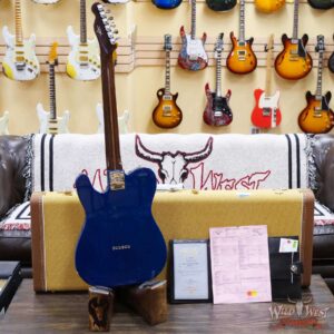 Fender Custom Shop 50’s Telecaster Thinline Rosewood Neck Ebony Fingerboard NOS Sapphire Blue Transparent - Image 9