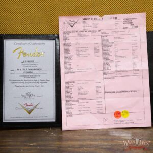 Fender Custom Shop 50’s Telecaster Thinline Rosewood Neck Ebony Fingerboard NOS Sapphire Blue Transparent - Image 12