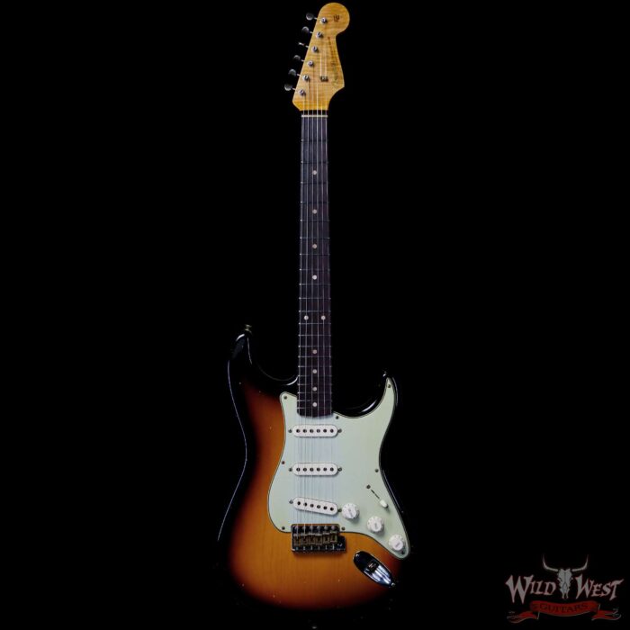 Fender Custom Shop Limited Edition 1959 59’ Special Stratocaster Flame Maple Neck Journeyman Relic Super Faded 3 Tone Sunburst - Image 3