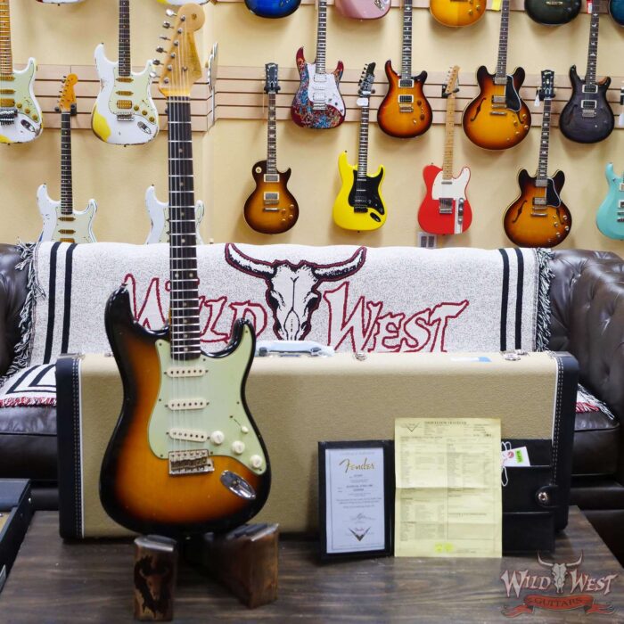 Fender Custom Shop Limited Edition 1959 59’ Special Stratocaster Flame Maple Neck Journeyman Relic Super Faded 3 Tone Sunburst - Image 6