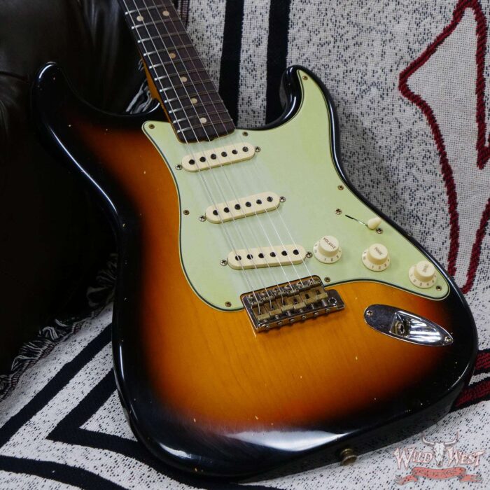 Fender Custom Shop Limited Edition 1959 59’ Special Stratocaster Flame Maple Neck Journeyman Relic Super Faded 3 Tone Sunburst - Image 8