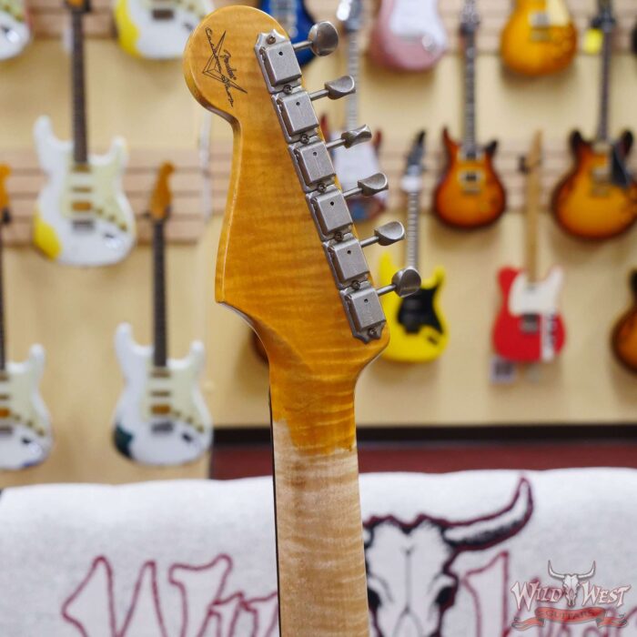 Fender Custom Shop Limited Edition 1959 59’ Special Stratocaster Flame Maple Neck Journeyman Relic Super Faded 3 Tone Sunburst - Image 10