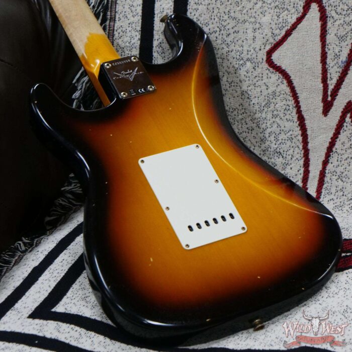 Fender Custom Shop Limited Edition 1959 59’ Special Stratocaster Flame Maple Neck Journeyman Relic Super Faded 3 Tone Sunburst - Image 11