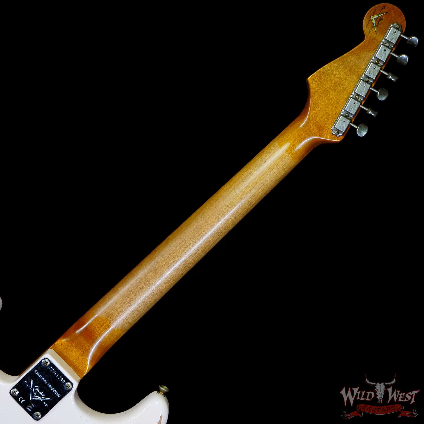 fendercs-cz566799-c3__wwg.jpg Fender Custom Shop Limited Edition 1963 63’ Stratocaster Roasted Quartersawn Maple Neck Relic Super Faded Aged Shell Pink - Image 5
