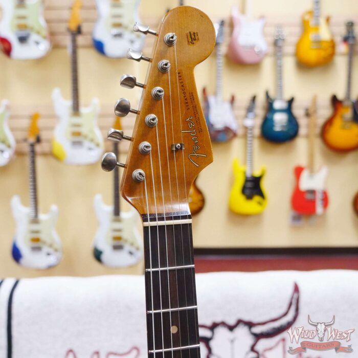 Fender Custom Shop Limited Edition 1963 63’ Stratocaster Roasted Quartersawn Maple Neck Relic Super Faded Aged Shell Pink - Image 7
