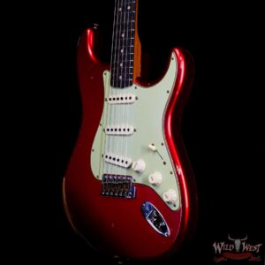 Fender Custom Shop 1963 Stratocaster Hand-Wound Pickups Roasted Maple Neck Relic Aged Candy Apple Red - Image 2