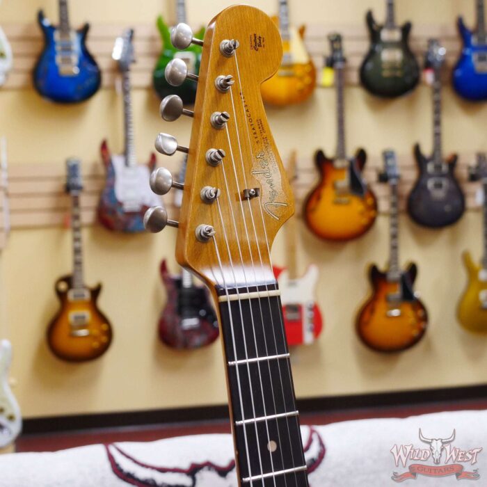 Fender Custom Shop 1963 Stratocaster Hand-Wound Pickups Roasted Maple Neck Relic Aged Candy Apple Red - Image 7