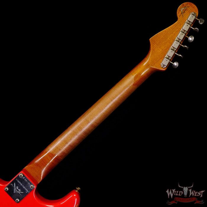 Fender Custom Shop 1963 Stratocaster Hand-Wound Pickups Roasted Maple Neck Relic Aged Fiesta Red - Image 5
