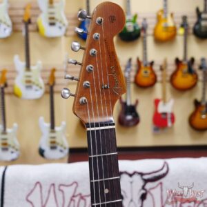 Fender Custom Shop 1963 Stratocaster Hand-Wound Pickups Roasted Maple Neck Relic Aged Fiesta Red - Image 7