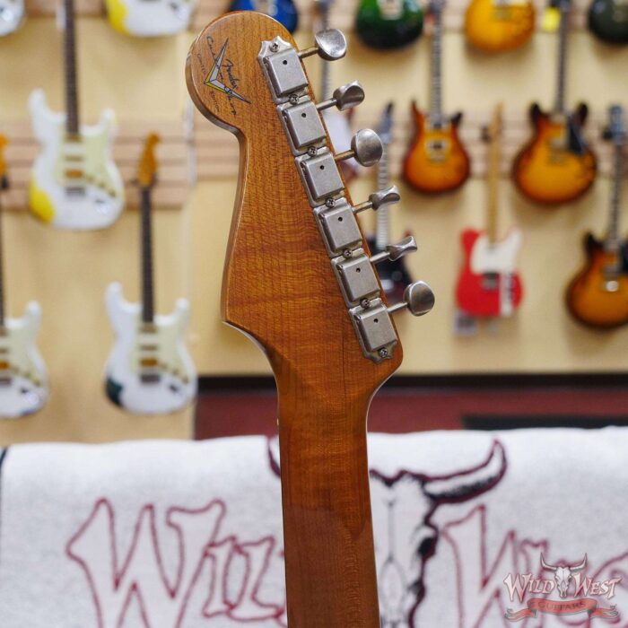 Fender Custom Shop 1963 Stratocaster Hand-Wound Pickups Roasted Maple Neck Relic Aged Fiesta Red - Image 10