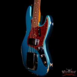 Fender Custom Shop Limited Edition 60 J-Bass 1960 Jazz Bass Hand-Wound Pickups Relic Aged Ocean Turquoise - Image 2