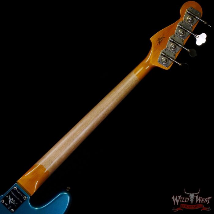 Fender Custom Shop Limited Edition 60 J-Bass 1960 Jazz Bass Hand-Wound Pickups Relic Aged Ocean Turquoise - Image 5