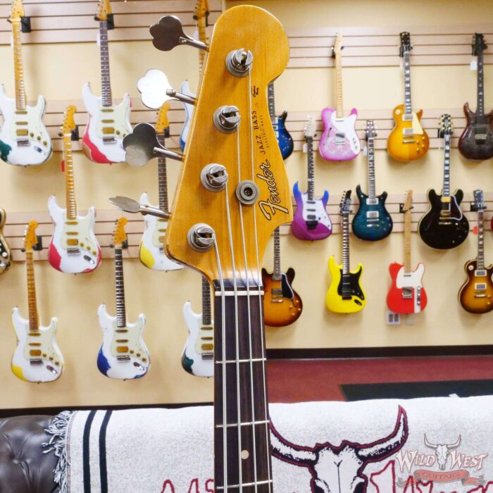 Fender Custom Shop Limited Edition 60 J-Bass 1960 Jazz Bass Hand-Wound Pickups Relic Aged Ocean Turquoise - Image 7