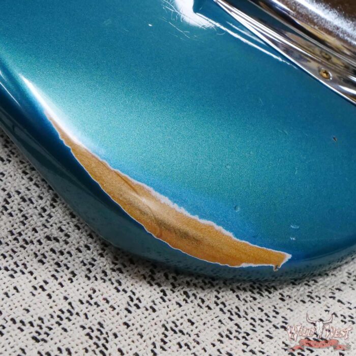 Fender Custom Shop Limited Edition 60 J-Bass 1960 Jazz Bass Hand-Wound Pickups Relic Aged Ocean Turquoise - Image 9