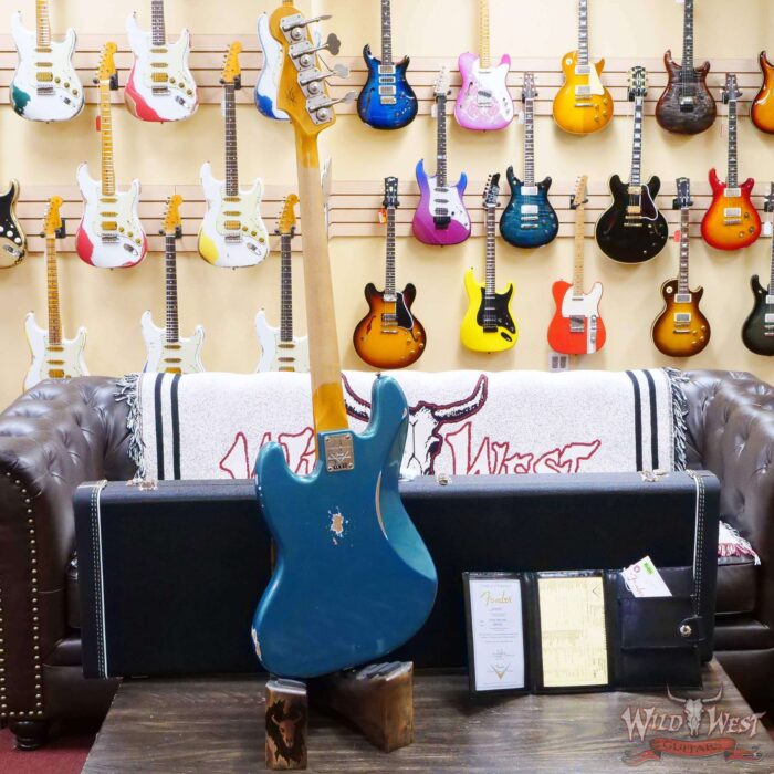 Fender Custom Shop Limited Edition 60 J-Bass 1960 Jazz Bass Hand-Wound Pickups Relic Aged Ocean Turquoise - Image 10