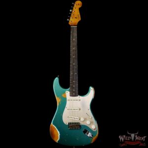 Fender Custom Shop Limited Edition 1959 59’ Roasted Stratocaster Heavy Relic Aged Sherwood Green Metallic - Image 3