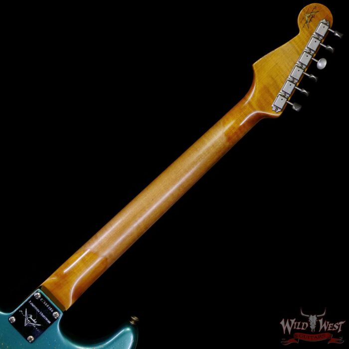 Fender Custom Shop Limited Edition 1959 59’ Roasted Stratocaster Heavy Relic Aged Sherwood Green Metallic - Image 5