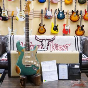 Fender Custom Shop Limited Edition 1959 59’ Roasted Stratocaster Heavy Relic Aged Sherwood Green Metallic - Image 6