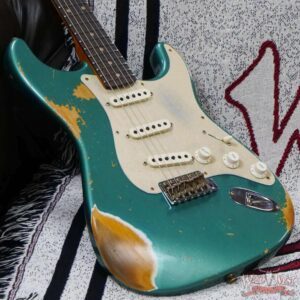 Fender Custom Shop Limited Edition 1959 59’ Roasted Stratocaster Heavy Relic Aged Sherwood Green Metallic - Image 8