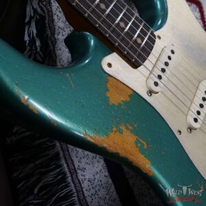 Fender Custom Shop Limited Edition 1959 59’ Roasted Stratocaster Heavy Relic Aged Sherwood Green Metallic - Image 9