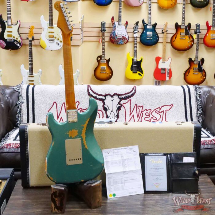 Fender Custom Shop Limited Edition 1959 59’ Roasted Stratocaster Heavy Relic Aged Sherwood Green Metallic - Image 10