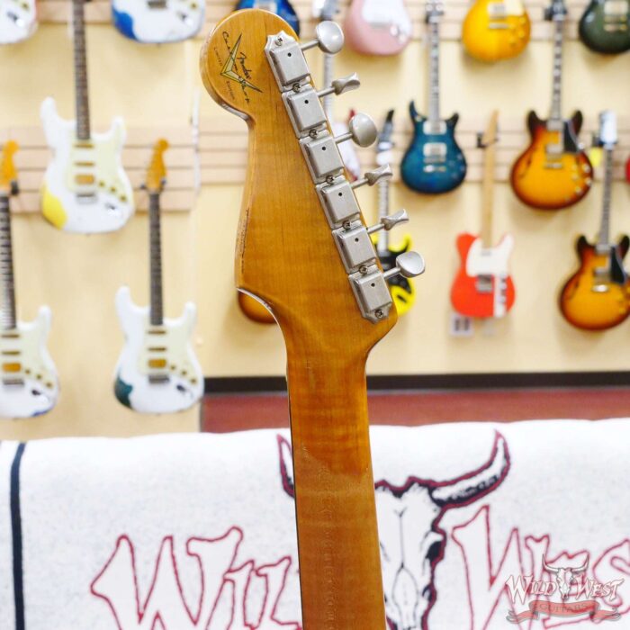 Fender Custom Shop Limited Edition 1959 59’ Roasted Stratocaster Heavy Relic Aged Sherwood Green Metallic - Image 11