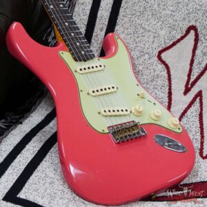 Fender Custom Shop Limited Edition 1959 59’ Special Stratocaster Flame Maple Neck Journeyman Relic Super Faded Fiesta Red - Image 8