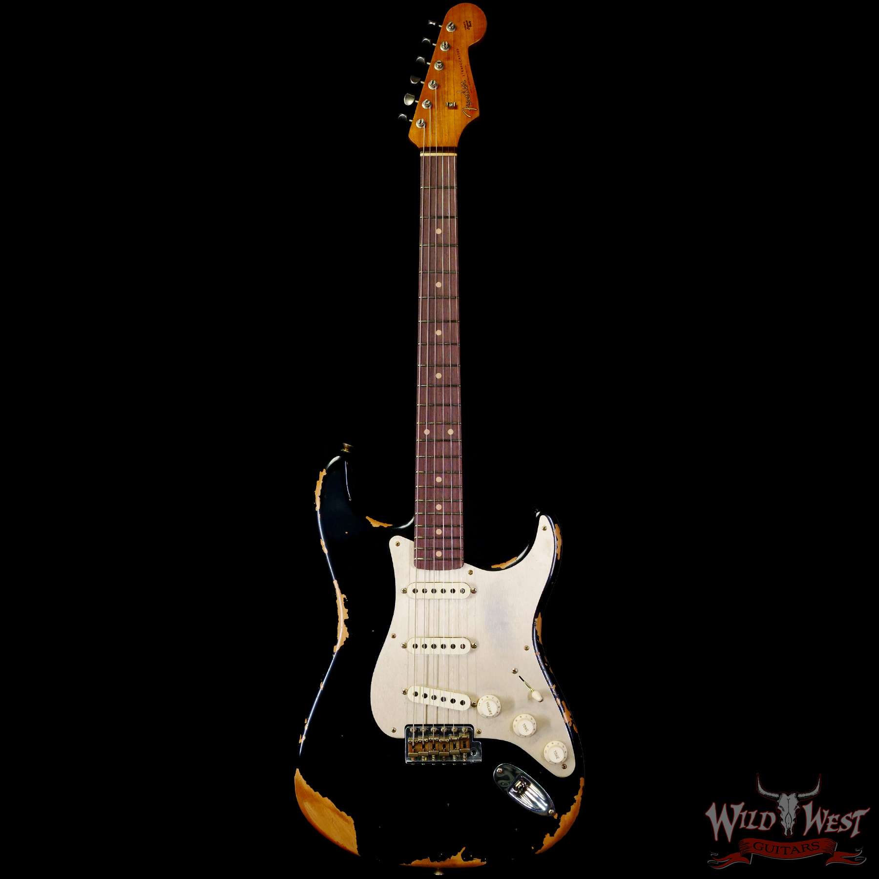 fendercs-cz569051-c1__wwg-1.jpg Fender Custom Shop Limited Edition 1959 59’ Roasted Stratocaster Heavy Relic Aged Black - Image 3
