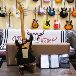 Fender Custom Shop Limited Edition 1959 59’ Roasted Stratocaster Heavy Relic Aged Black - Image 10