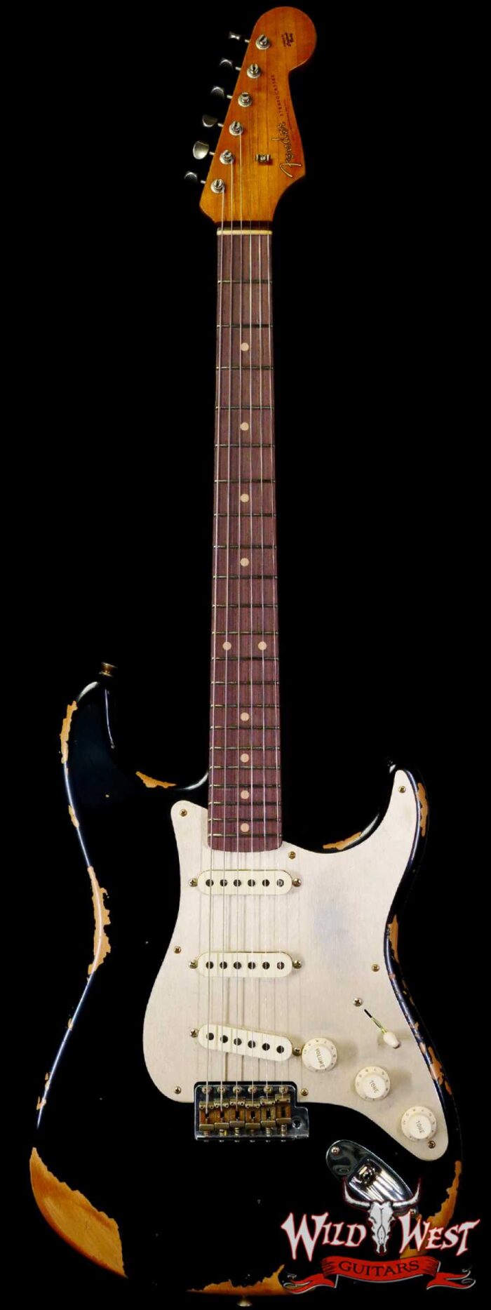 Fender Custom Shop Limited Edition 1959 59’ Roasted Stratocaster Heavy Relic Aged Black - Image 1