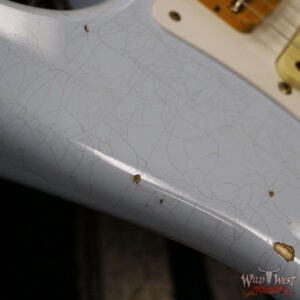 Fender Custom Shop 1956 Ash Stratocaster Hand-Wound Pickups Relic Faded Sonic Blue - Image 10