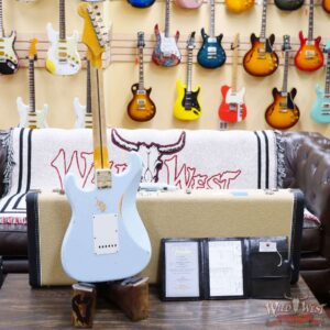 Fender Custom Shop 1956 Ash Stratocaster Hand-Wound Pickups Relic Faded Sonic Blue - Image 11