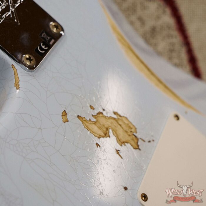 Fender Custom Shop 1956 Ash Stratocaster Hand-Wound Pickups Relic Faded Sonic Blue - Image 14