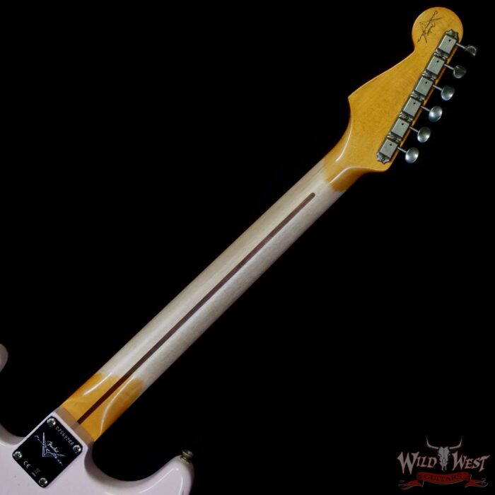 Fender Custom Shop 1956 Ash Stratocaster Hand-Wound Pickups Relic Faded Shell Pink - Image 5