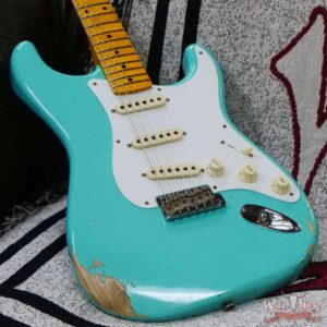 Fender Custom Shop 1956 Stratocaster Hand-Wound Pickups Relic Faded Sea Foam Green - Image 8