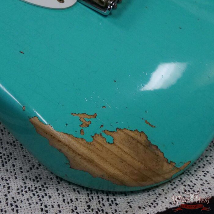 Fender Custom Shop 1956 Stratocaster Hand-Wound Pickups Relic Faded Sea Foam Green - Image 9