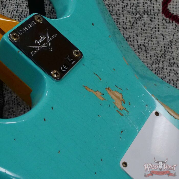 Fender Custom Shop 1956 Stratocaster Hand-Wound Pickups Relic Faded Sea Foam Green - Image 13