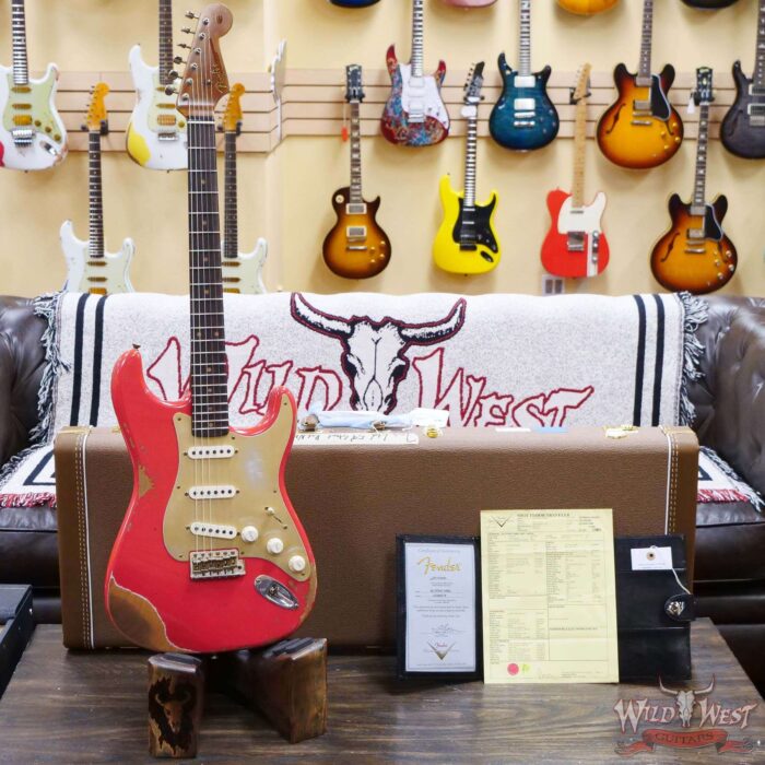 Fender Custom Shop Limited Edition 1959 59’ Stratocaster Roasted Neck Heavy Relic Aged Fiesta Red - Image 6