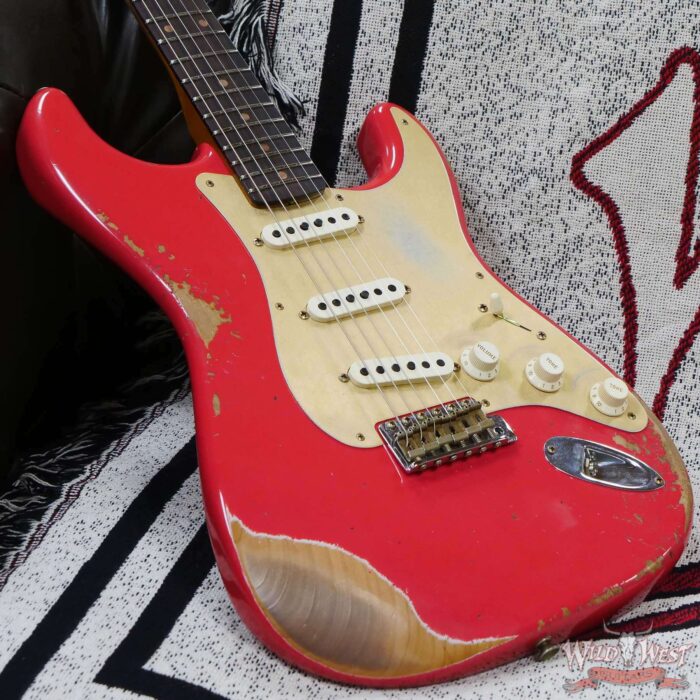 Fender Custom Shop Limited Edition 1959 59’ Stratocaster Roasted Neck Heavy Relic Aged Fiesta Red - Image 8