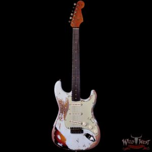 Fender Custom Shop Limited Edition 1959 Stratocaster Super Heavy Relic Sonic Blue over 3 Tone Sunburst 7.90 LBS - Image 3