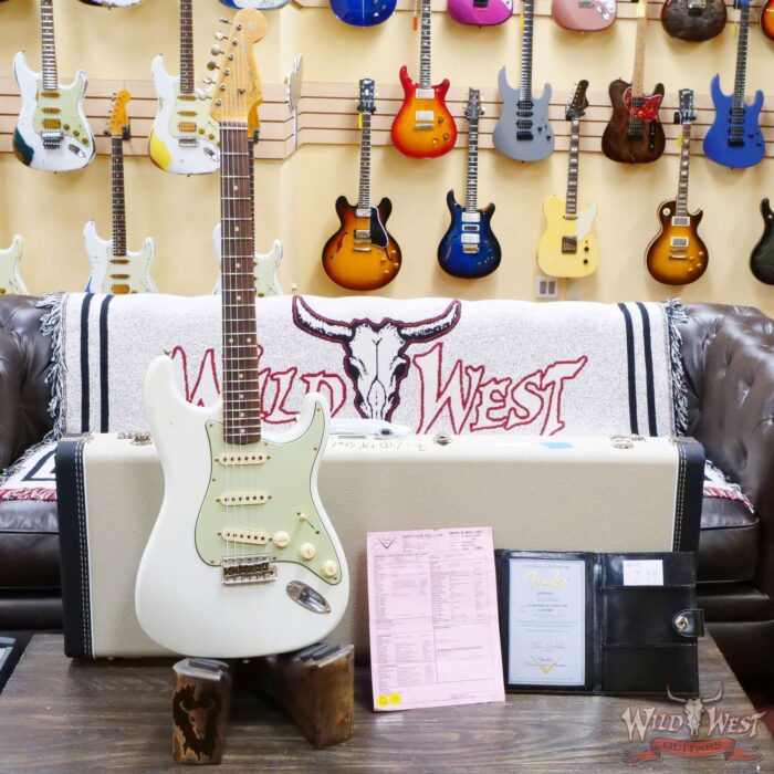 Fender Custom Shop Limited Edition 1959 59’ Special Stratocaster Flame Maple Neck Journeyman Relic Aged Olympic White - Image 6